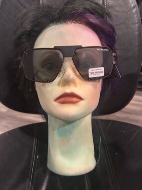 True Religion  Brown Tinted Shield Sunglasses Unisex